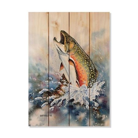 WILE E. WOOD Wile E. Wood DBBT-1420 14 x 20 in. Bartholets Brook Trout Wood Art DBBT-1420